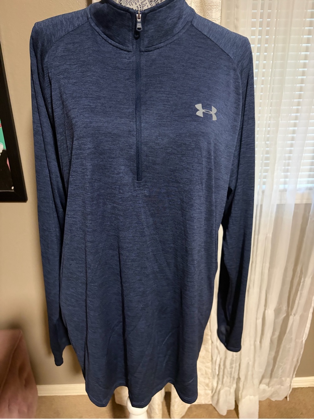 Under Armour Men’s Blue Quarter-Zip Performance Top, Size XXL